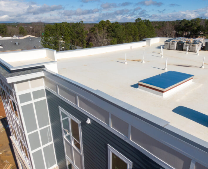 falt-roof-3 Roof Installation